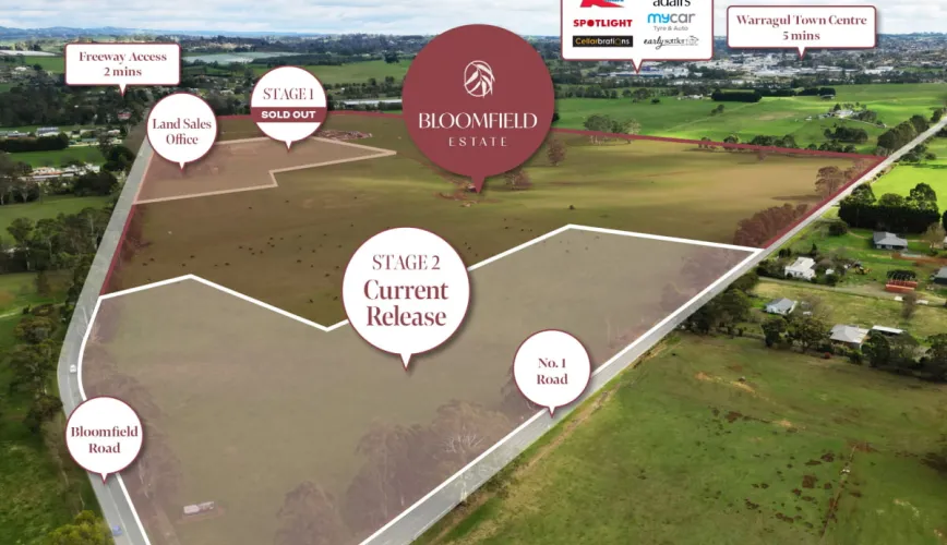 Bloomfield Warragul Estate - Nilm Aerial