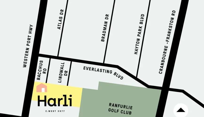 Harli Estate - Cranbourne Wes Location Map