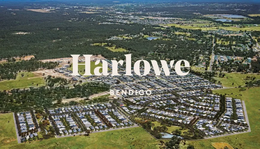 Harlowe Bendigo Estate - Huntly Aerial
