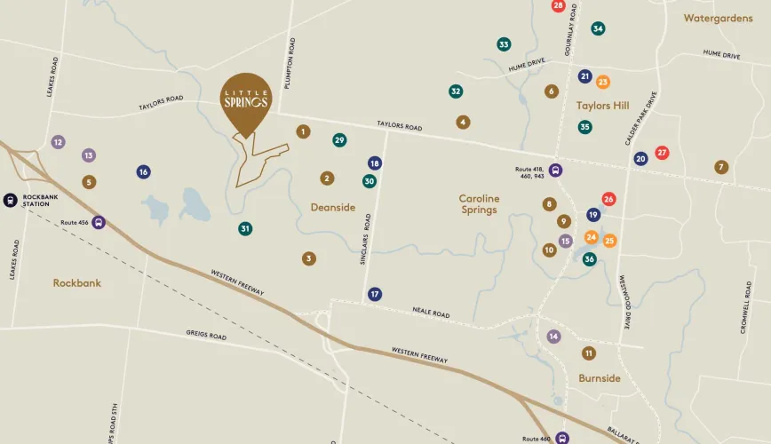 Little Springs Estate - Deanside Location m Location Map