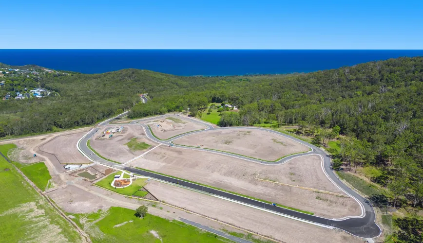 The Crescent Estate - Crescent Head Aerial