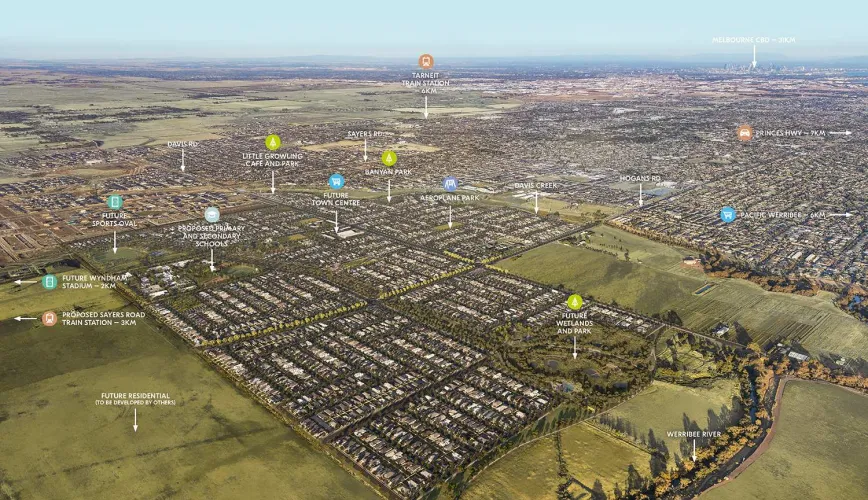 The Grove Estate - Tarneit Aerial