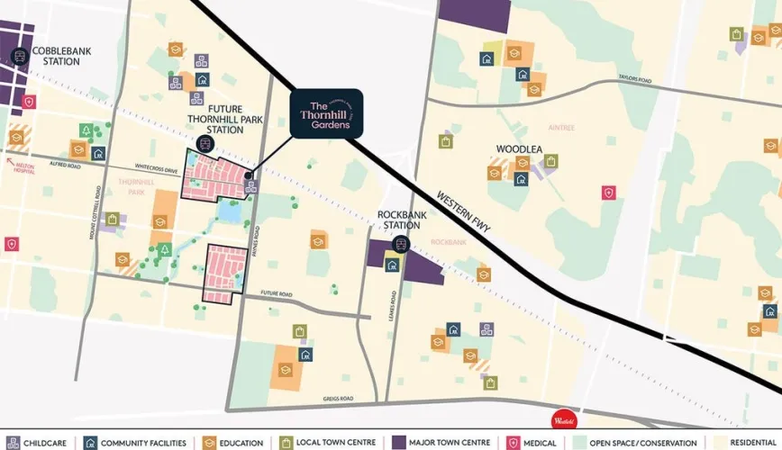 The Thornhill Gardens Estate - Thornhill Park Location Map