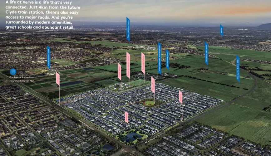 Verve Estate - Clyde North Aerial