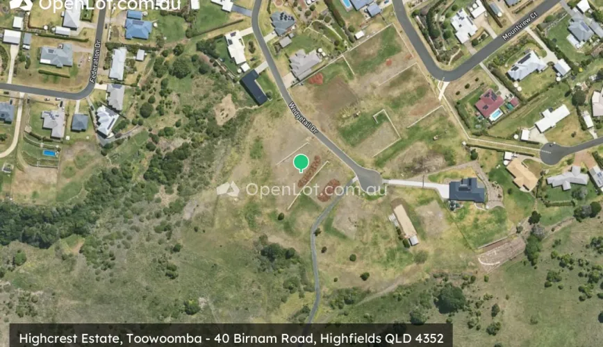 Satellite image for Highcrest Estate, Toowoomba - 40 Birnam Road, Highfields QLD 4352