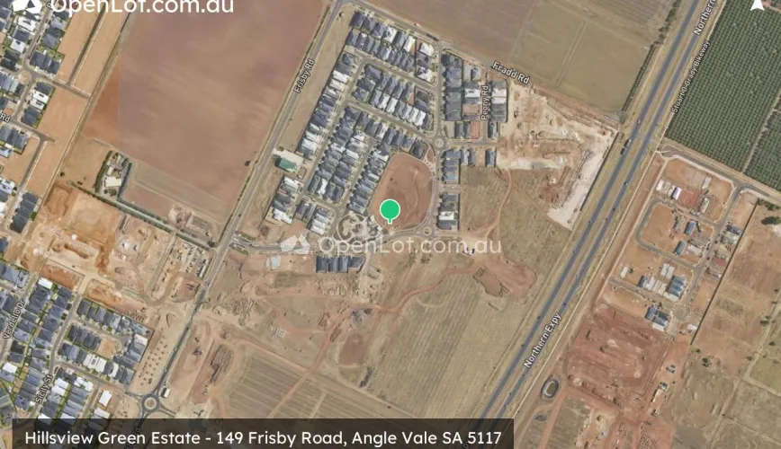 Satellite image for Hillsview Green Estate - 149 Frisby Road, Angle Vale SA 5117