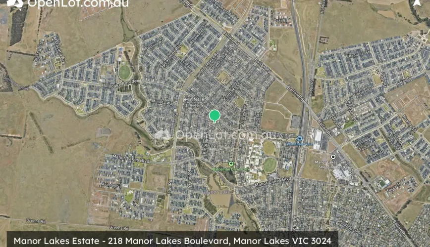 Satellite image for Manor Lakes Estate - 218 Manor Lakes Boulevard, Manor Lakes VIC 3024