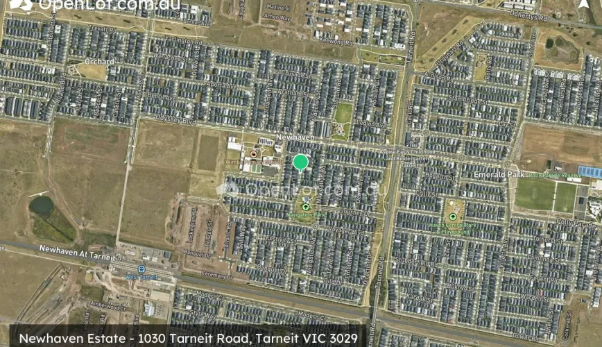 Satellite image for Newhaven Estate - 1030 Tarneit Road, Tarneit VIC 3029