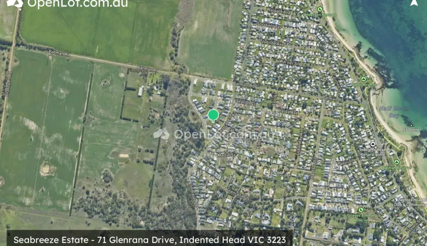 Satellite image for Seabreeze Estate - 71 Glenrana Drive, Indented Head VIC 3223
