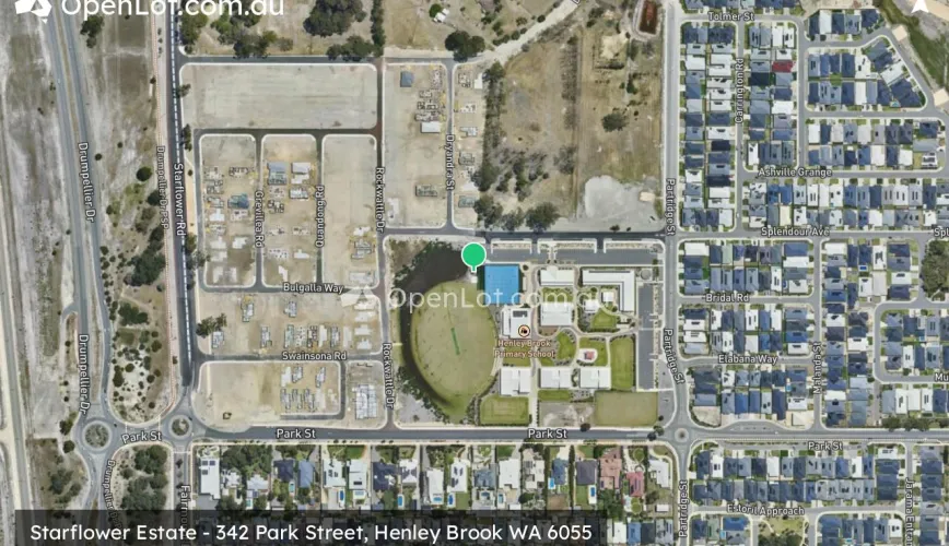 Satellite image for Starflower Estate - 342 Park Street, Henley Brook WA 6055