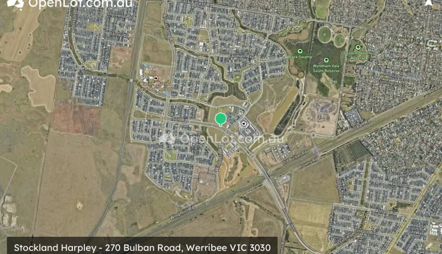 Satellite image for Stockland Harpley - 270 Bulban Road, Werribee VIC 3030