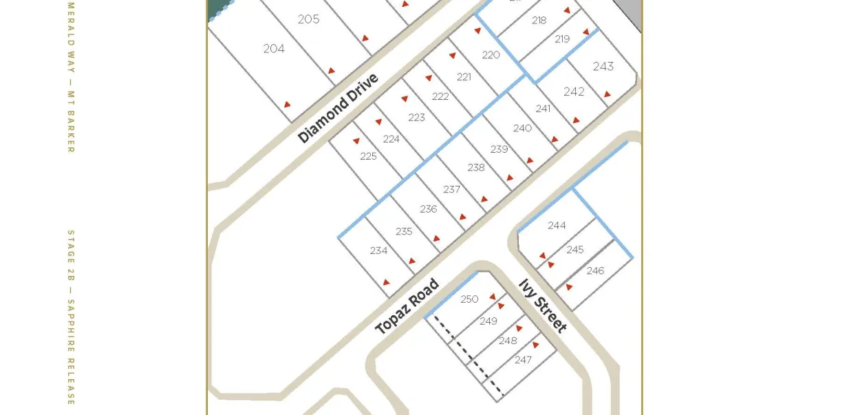 Emerald Way Estate - Mount Barker Release Map