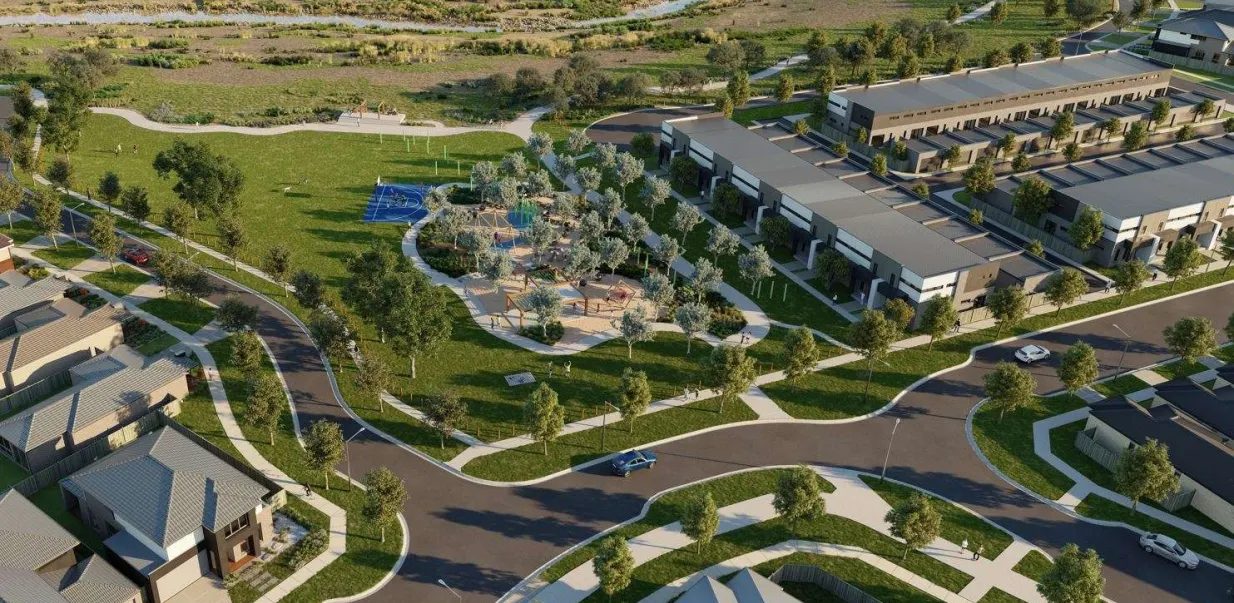 Little Springs Estate - Deanside Aerial Render