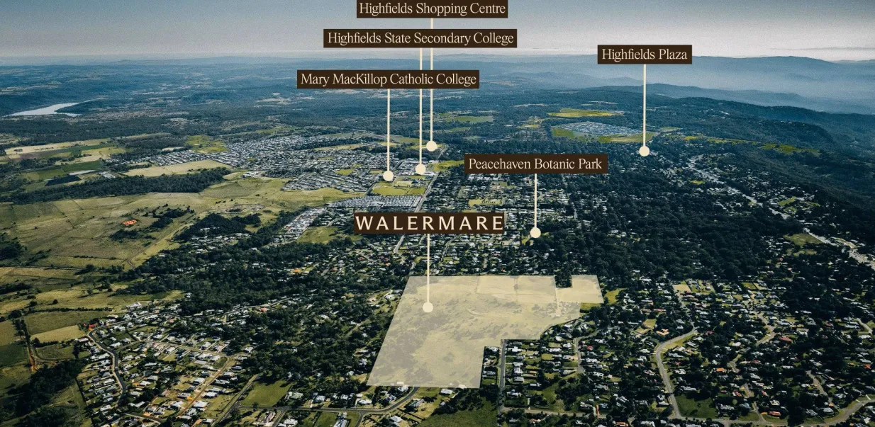 Walermare Estate - Highfields Aerial