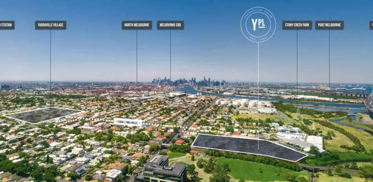Yarraville Place Estate - Yarraville Aerial