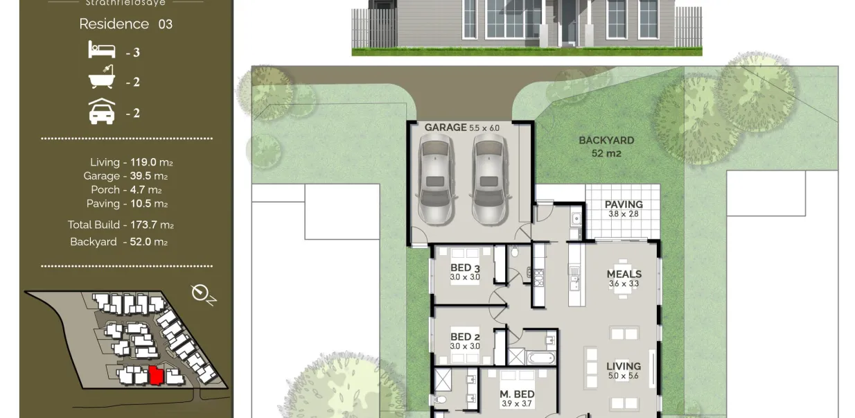 Brookwood Townhomes - Strathfieldsaye - Lot 3