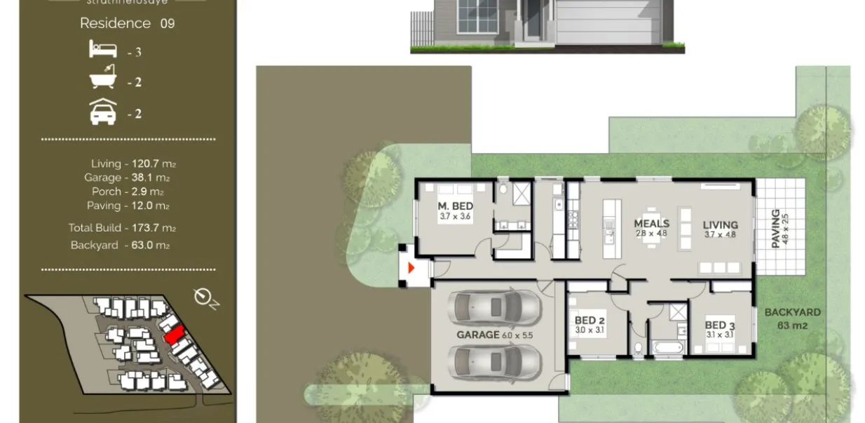 Brookwood Townhomes - Strathfieldsaye - Lot 9