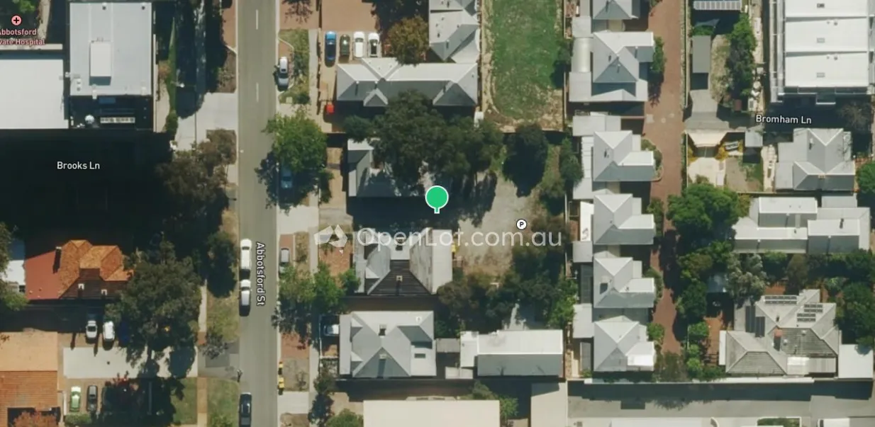 Satellite image for 10-12 Abbotsford Street, West Leederville WA 6007
