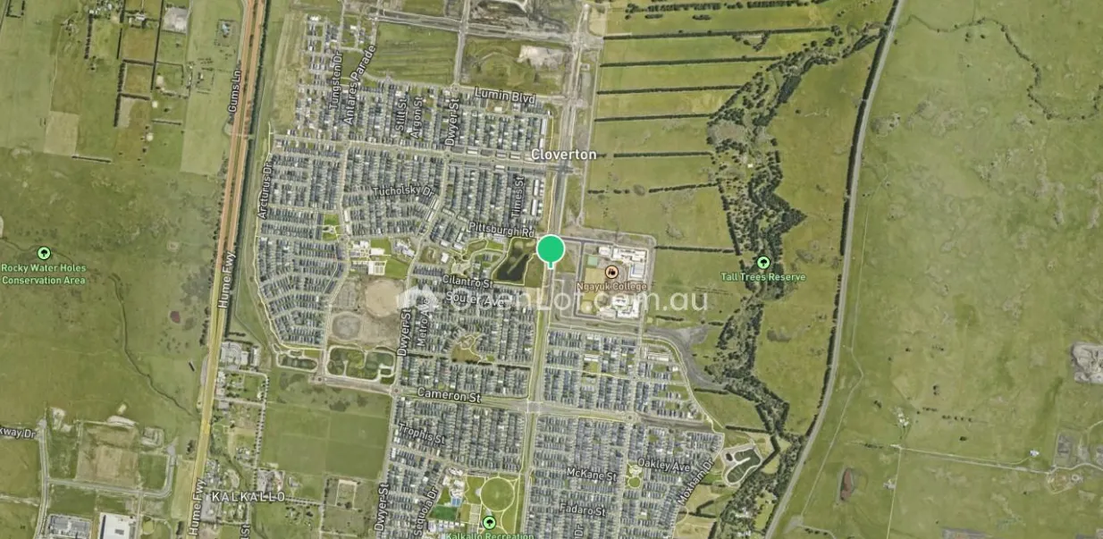 Satellite image for Stockland Cloverton - 1440 Hume Freeway, Kalkallo VIC 3064