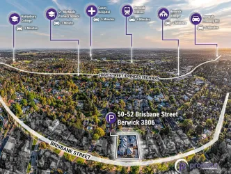 50-52 Brisbane Street - Berwick Aerial