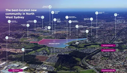 Akuna Vista Estate - Nirimba Fields Aerial