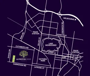 Alfredton Grove Estate - Alfredton Location map