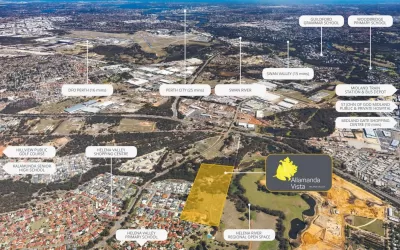 Allamanda Vista Estate - Helena Valley Aerial