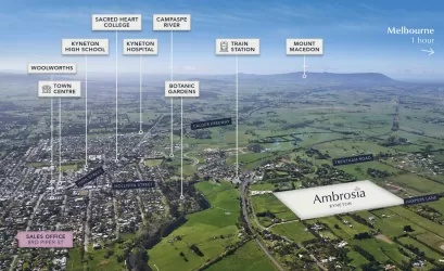 Ambrosia Estate - Kyneton Aerial