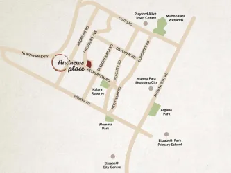 Andrews Place Estate - Andrews Farm Location map