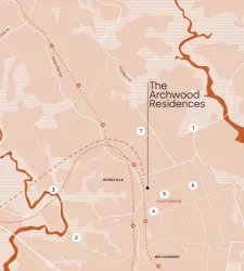 Archwood Residences - Roseville Location map