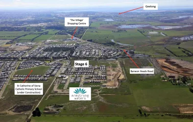 Armstrong Waters Estate - Armstrong Creek Aerial