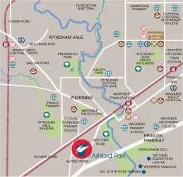 Ashford Park Estate - Werribee Location map