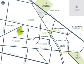 Aspire Estate - Fraser Rise Location Map
