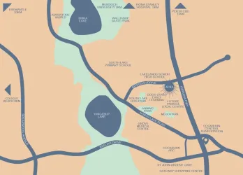Aura Central Estate - Cockburn Central Location Map