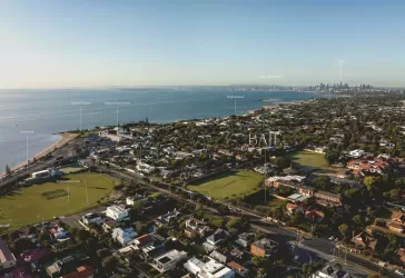 Baie Townhomes - Brighton Aerial