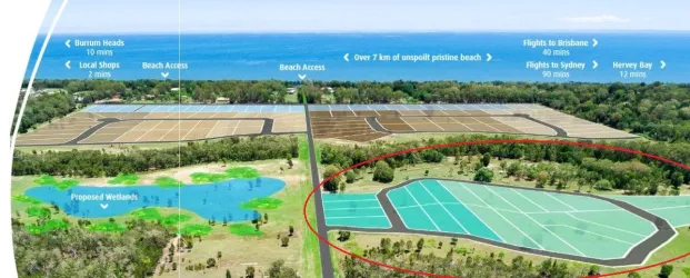 Beachcomber Park Estate - Toogoom Aerial