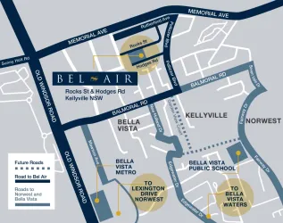Bel Air Estate - Kellyville Location map