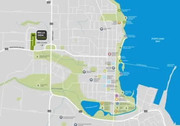 Bella View Estate - Portland Location Map