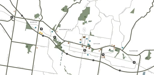 Bella Vista Estate - Officer Location map