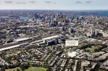 Belmont House - Alexandria Aerial