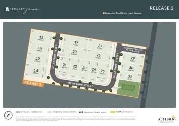 Berkley Grove Estate - Logan Reserve Release Map