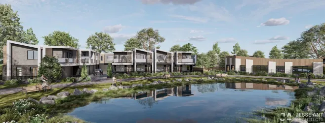 Berwick Lakeview Townhomes at Stockland Minta - Berwick Render