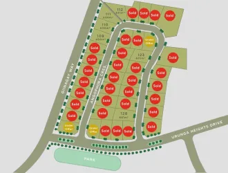 Black Wattle Estate - Urunga Release Map