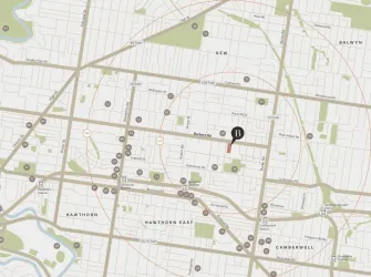 Botanica Estate - Hawthorn East Location map