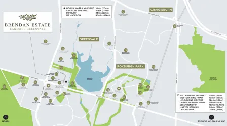 Brendan Estate Lakeside - Greenvale Location m Location Map