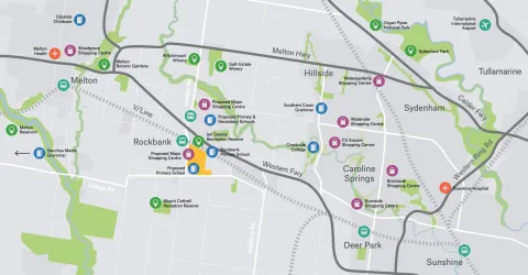 Bridgefield Estate location map
