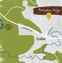Buckingham Way Estate - Collie Location Map