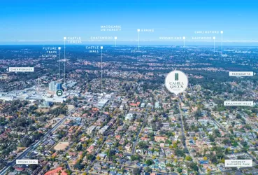 Cahill Green Townhouses - Castle Hill Location Map