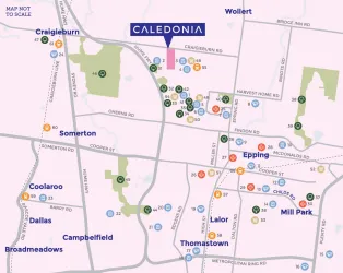 Caledonia Estate location map