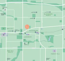 Cascade Blackburn Estate Location map